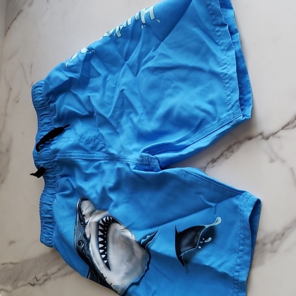 Hurley One & Only Shark Surf Swim Trunks Size 7 - Picture 6 of 15